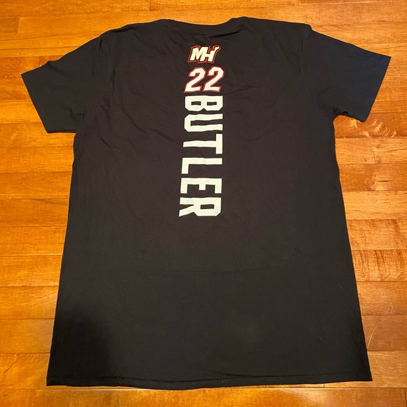 Jimmy Butler Miami Heat Fanatics Branded
Playmaker Name & Number T-Shirt - Black - Picture 2 of 2